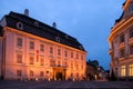 Palace museum Sibiu night Christmas lights Royalty Free Stock Photo
