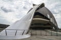 Palace music, modern museum architecture in the Spanish city of