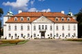 The palace of Nieborow estate in Poland, view from the forecourt