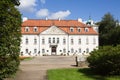 The palace of Nieborow estate in Poland, view from the forecourt