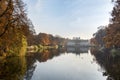 Palace Over Water in Lazienki park, Warsaw, Poland Royalty Free Stock Photo