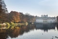 Palace Over Water in Lazienki park, Warsaw, Poland Royalty Free Stock Photo