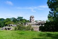 Palace at the Palenque archaeological site, Mexico Royalty Free Stock Photo