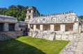The Palace, Palenque, Chiapas, Mexico. Royalty Free Stock Photo
