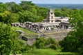 The palace at Palenque, a Maya city state in southern Mexico