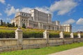 The Palace of the Parliament - Landmark attraction in Bucharest, Romania. Spring landscape