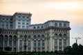 Palace of Parliament at night time, Bucharest, Romania Royalty Free Stock Photo