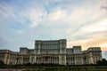 Palace of Parliament at night time, Bucharest, Romania Royalty Free Stock Photo