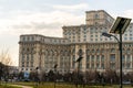 Palace of Parliament at night time, Bucharest, Romania Royalty Free Stock Photo