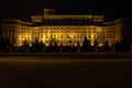 Palace of Parliament at night time, Bucharest, Romania Royalty Free Stock Photo