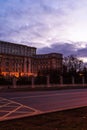 Palace of the Parliament (Palatul Parlamentului) in Bucharest, capital of Romania, 2020 Royalty Free Stock Photo