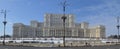 Panoramic of the Palace of parliament Bucharest Romania Royalty Free Stock Photo