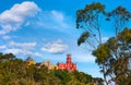 Palace of Pena in Sintra. Lisbon Portugal. Famous landmark Royalty Free Stock Photo