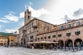 The Palace of the People`s Captains in Piazza del Popolo, Ascoli Piceno Italy