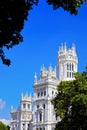 The palace in plaza Cibeles at Madrid, Spain