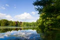 Palace pond Machern Royalty Free Stock Photo