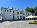 The Palace in Pszczyna, Poland. Princely stables Royalty Free Stock Photo