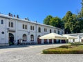The Palace in Pszczyna, Poland. Princely stables Royalty Free Stock Photo