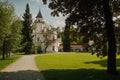 Palace in Radziejowice. Neo-Gothic part of the palace complex - Zameczek