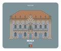 Palace of Raio in Braga, Portugal. Architectural symbols of European cities