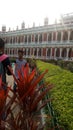 The palace of Rajbari located in the Indian city of Kolkata.