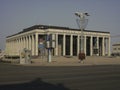 The Palace of Republic in Oktyabrskaya square, center of Minsk. Sunny summer view.