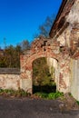 Palace Ruin in Wlosien, Poland Royalty Free Stock Photo