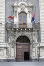 Palace of the Seminary of the Clerics, Catania. Sicily, Italy. Entrance