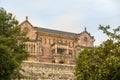 Palace of Sobrellano and church from Comillas, Santander, Spain Royalty Free Stock Photo