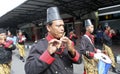 Palace soldiers paraded Royalty Free Stock Photo