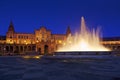 Palace at Spanish Square in Sevilla Spain