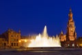 Palace at Spanish Square in Sevilla Spain Royalty Free Stock Photo