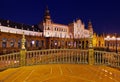 Palace at Spanish Square in Sevilla Spain