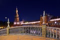 Palace at Spanish Square in Sevilla Spain Royalty Free Stock Photo