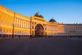 Palace square in Saint Petersburg Royalty Free Stock Photo