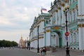 The facade of the Winter Palace. St. Petersburg. Royalty Free Stock Photo