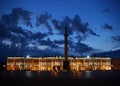 Palace Square at white night Royalty Free Stock Photo