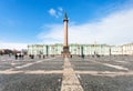 Palace Square and Winter Palace in St Petersburg Royalty Free Stock Photo