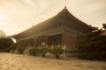 Palace of the supreme armony in the forbiden city in Beijing, China at sunset Royalty Free Stock Photo