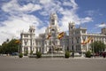 Palace of Telecommunication on Plaza Cybeles in Madrid, Spain