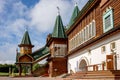 The main staircase of palace of Tsar Alexei Mikhailovich in the Kolomenskoye Museum Reserve, Moscow city, Russia Royalty Free Stock Photo