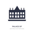 palace of versailles icon on white background. Simple element illustration from Monuments concept Royalty Free Stock Photo