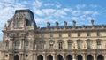 Palace of Versailles Pavillon Turgot, with blue sky in the background, is located in Paris,