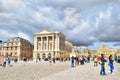 The Palace of Versailles Tourists Royalty Free Stock Photo
