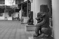 Yazhi Statue inside the Maratha Palace at Thanjavur