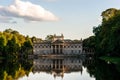 Palace on water Lazienki Warszawa Royalty Free Stock Photo