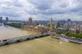 The Palace Of Westminster Aerial View, London, UK