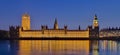 The Palace of Westminster at dusk