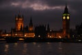 Palace of Westminster at dusk,London, UK. Royalty Free Stock Photo