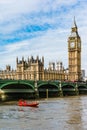 The Palace of Westminster, London Royalty Free Stock Photo